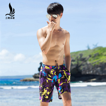 Sanqi swimsuit mens big pants loose boxer casual five-point swimming trunks seaside holiday tide fashion beach shorts