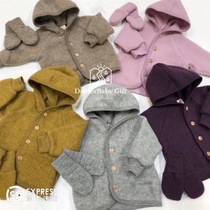 ▲ new color German Engel baby baby organic wool jacket jacket trousers soft and warm