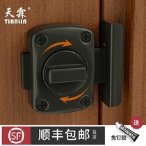 Punch-free latch door bolt door buckle anti-theft toilet latch bedroom anti-lock artifact spring door latch lock door lock