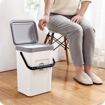 Garbage can Kitchen convenient paste hanging garbage can small wall hanging sanitary toilet wall with lid