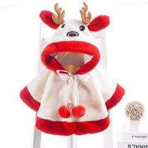 Newborn baby cloak cloak cloak 2021 Christmas childrens clothing baby thick sweater autumn winter womens coat