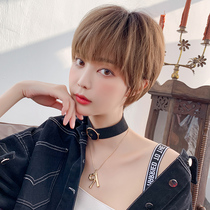 Wig female short hair net red handsome neutral Korean version of bobo head natural new hair set bobo head fashion wig