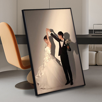 Wedding photo frame photo wall 24 inch photo family printed with bedroom bed wedding photo enlarged custom