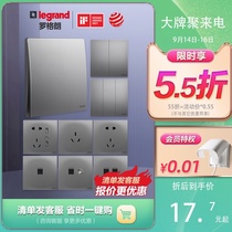 Legrand official flagship store switch socket panel one open five holes usb with Switch Type 86