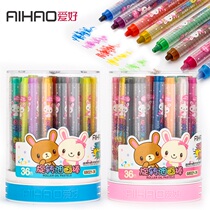 Hobbies 36 color rotating oil painting stick children 24 color coloring pen toddler graffiti crayon brush 68021
