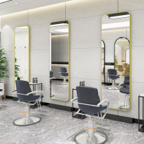 Barber salon special mirror dressing mirror table Wall self-adhesive non-perforated wall hanging wall-mounted full-length mirror