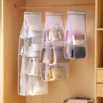 Transparent bag storage hanging bag bag bag bag bag bag artifact dust-proof hanging wardrobe finishing rack