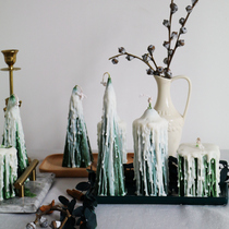 Timepharmacy creative hand tearful Christmas tree candle decoration ornaments niche bedroom light wax