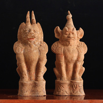 Antique pottery tomb beast Decoration Exhibition special film and television ornaments antique crafts