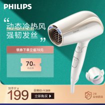 Philips Intelligent double protection electric hair dryer Home High power negative ion hair care folding blow cylinder BHC201