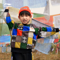 Li Ning Tong Clothing 2022 2022 new spring epiphany walking show Teenager Sleeve Headlong Sleeves Sweater Sportswear