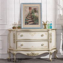 European side cabinet Foyer entrance cabinet Exhibition hall decorative cabinet Foyer partition cabinet American entrance cabinet Household screen cabinet