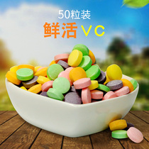 Pet Vitamin Pills Fruit VC Tablets 50 Pack Rabbit Totoro Guinea Pig Squirrel Love Snacks