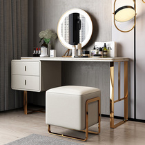 Dresser bedroom modern minimalist makeup table Small apartment storage integrated makeup table retractable light luxury net red