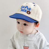 Baby hat spring and autumn baby thin cap cute super cute boy and girl baseball soft brimmed hat summer tide Korean version