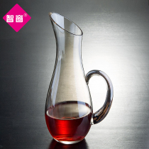 Smart window lead-free crystal glass quick decanter creative and beautiful belt angle red wine wine waking jug