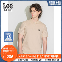 LeeXLINE22 spring summer new standard rice white male polo shirt short sleeve T-shirt LMT0000244CJ-97W-Y