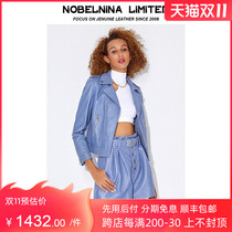2021 Autumn New Turkish imported sheepskin leather jacket women short slim slim motorcycle small leather jacket