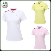 Special 2021 summer Korean golf suit ladies WANGL * half buckle breathable short sleeve T-shirt golf