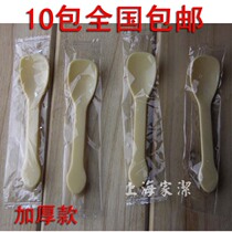 Thick individually packaged disposable milk yellow Spoon pudding spoon dessert spoon cake spoon 100