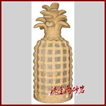 Meteor shower sandstone relief sandstone sculpture glass fiber reinforced plastic Pineapple lamp Hotel Villa clubhouse decoration materials