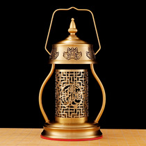 Buddha Hall for Pure Copper Poly Fuma Light Windproof Light Table Crisp and Round Pass Buddha Oil Lamp