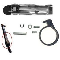 Electric bicycle folding rod safety insurance buckle anti-fall off the vertical plastic ring small dolphin lock accessories