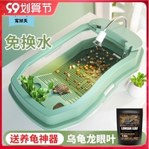 Favored day turtle tank with drying table raising special fish tank Brazilian tortoise box Villa basin small large household