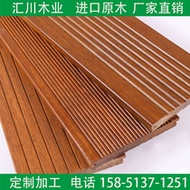 Outdoor heavy bamboo and wood floor High anti-corrosion carbonized bamboo and wood wallboard Outdoor plank road Park platform Courtyard project