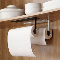 Kitchen paper hanger Fresh bag storage film roll paper face towel Lazy rag hole-free wall-mounted tissue holder