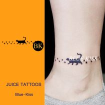 BLUEKISS blue kiss walking cat creative bracelet arm ring tattoo patch herbal juice patch durable waterproof female
