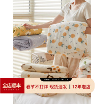 Sharemily winter cute milk velvet bed sheet single coral velvet bed hat single padded warm flannel