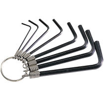Taiwan Baogong HW-023 imported chrome-plated mini hex wrench set 1 5 ~ 6mm set