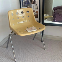 Medieval Cheese Chairs South Korea Ins Wind Nets Red Restaurant Dongle Chairs Brief Coffee Shop Milk Tea Shop Backrest Dining Chair