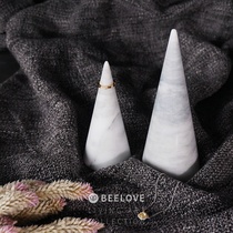 Nordic marble ring holder Cone holder Bracelet storage rack Jewelry decoration display rack Shop display display