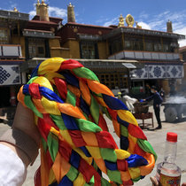 Tibet Lhasa Zaki Temple of Finance Temple Zakirams financial whip (Zaki Temple system) color random