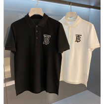 British fashion brand star with the same pearl cotton embroidery logo casual mens Polo shirt short-sleeved high-end Paul shirt