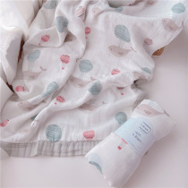 A class bamboo cotton newborn baby carpet summer thin gauze towel baby towel baby cover