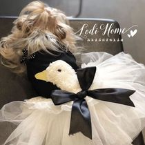 Lodi House Cat Summer Dress Little Swan Wedding Dress Pet Sling Dog Clothes Bo Meibi Bear Princess Dress