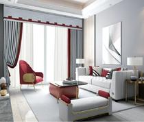 Magnolia bedroom blackout curtain simple no smell modern hook type light shade shade full cloth curtain X320145
