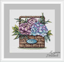 12710 peony embroidered ball flower basket 134-120-33 cross embroidered electronic drawings Replored source file XSDs