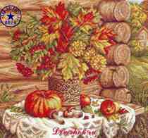 Panna7183 wooden house next to the bottle flower cross embroidery figure paper redraw source file XSD