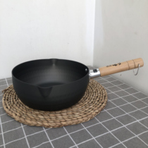 Export Japanese snow pan uncoated hard milk oxide pan snowflake hanging soup pot induction cooker gas stove Universal