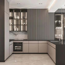 Muhe Fanpin Multi-functional open whole kitchen cabinet custom furniture Modern minimalist whole house custom home