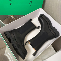 Zhu Xiaomeng mona same model Chelsea boots female smoke tube boots short boots thick soled Martin boots ZX M BV mid Boots Boots
