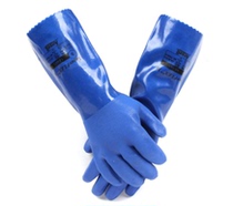  Ansell Ansell 14-663 PVC chemical resistant acid and alkali resistant durable gloves Non-slip wear-resistant oil-resistant gloves