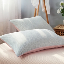  Tianzhu cotton pillowcase Japanese cotton knitted cotton single pillowcase 48x74cm Pure cotton pillow core cover