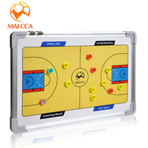 Basketball tactical board magnetic coach teaching board hanging wall type large aluminum alloy frame with Pen magnet plate wiper