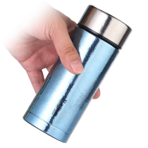 Titanium Artisan Outdoor Pure Titanium Ice Flower Double insulation Cup Camping Leisure Travel Tea Cup Mountaineering Hiking with Handcup