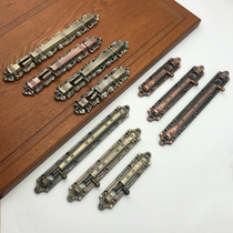 Good mood Zinc alloy European-style antique surface-mounted door latch anti-theft door bolt with black screws 468 inch spot